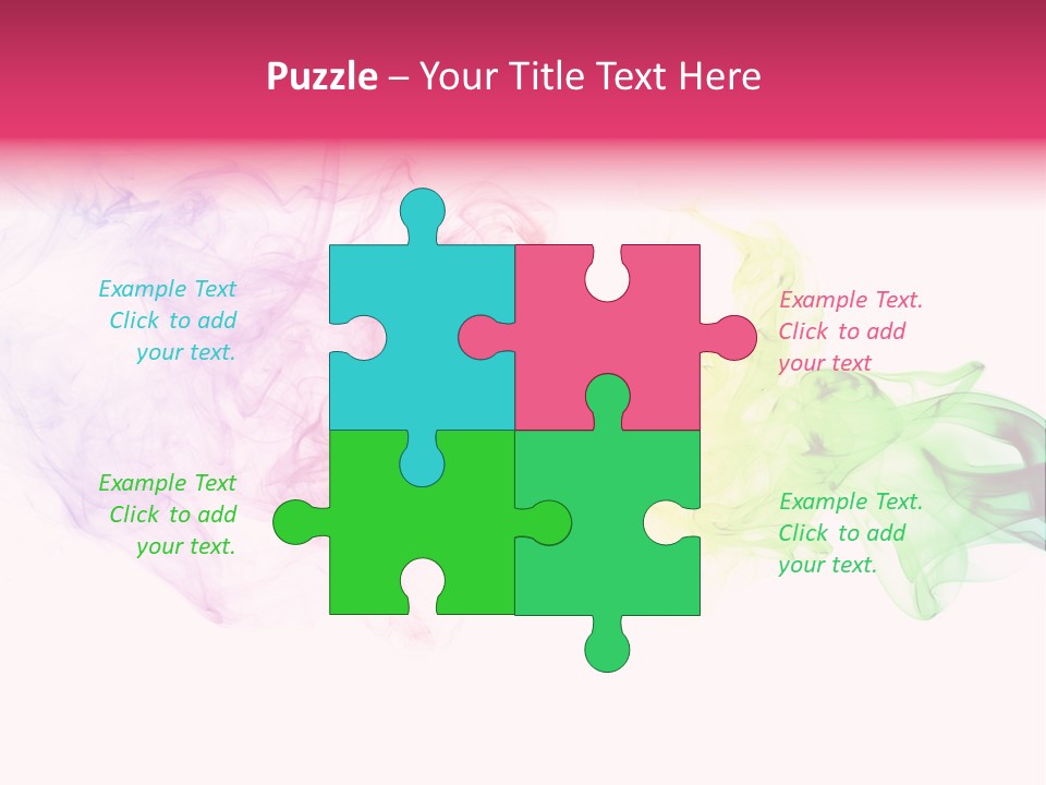 Colorful Rainbow Smoke PowerPoint Template