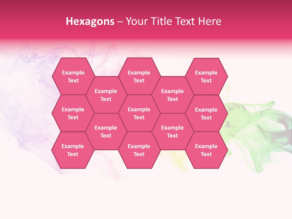 Colorful Rainbow Smoke PowerPoint Template