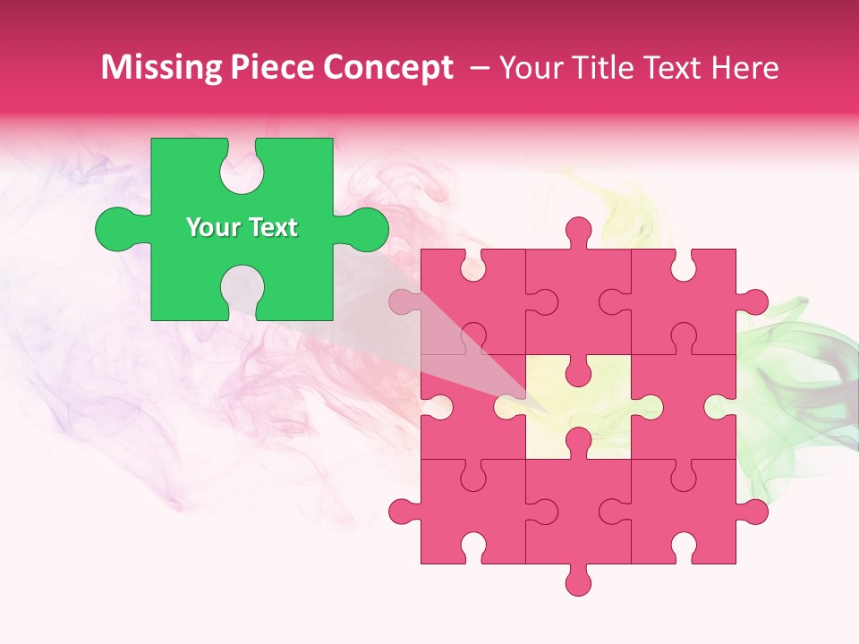 Colorful Rainbow Smoke PowerPoint Template