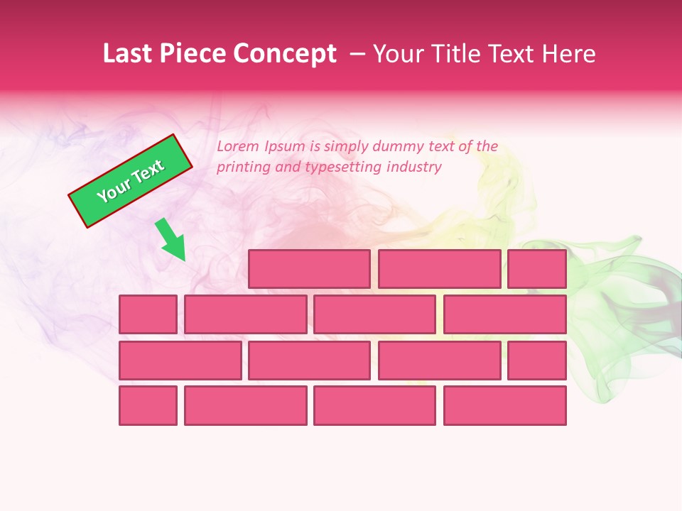 Colorful Rainbow Smoke PowerPoint Template