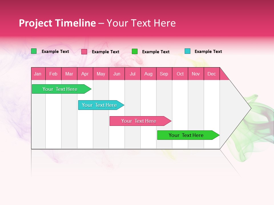 Colorful Rainbow Smoke PowerPoint Template