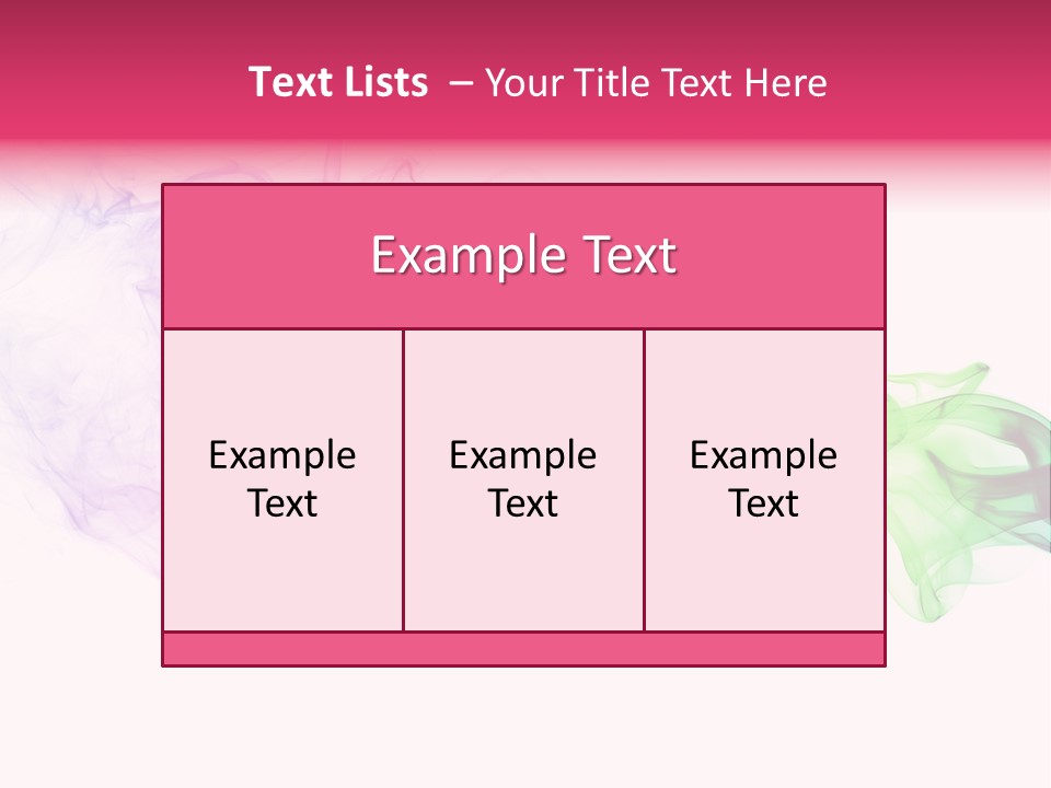 Colorful Rainbow Smoke PowerPoint Template