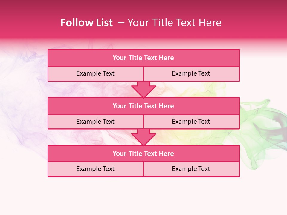 Colorful Rainbow Smoke PowerPoint Template