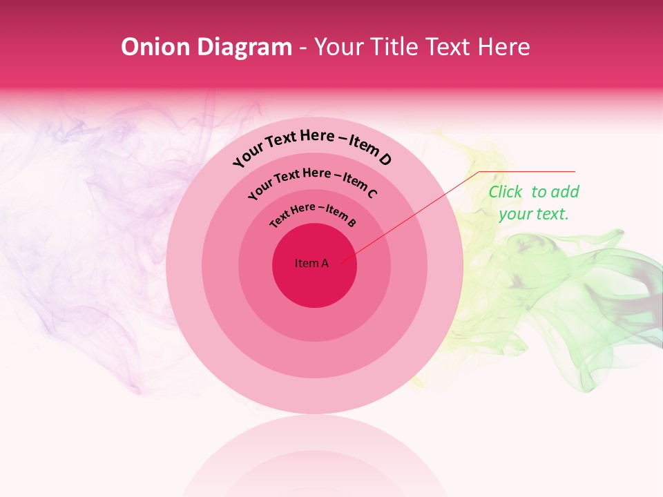 Colorful Rainbow Smoke PowerPoint Template