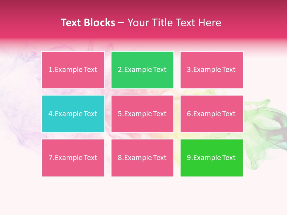 Colorful Rainbow Smoke PowerPoint Template