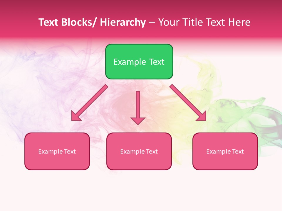 Colorful Rainbow Smoke PowerPoint Template