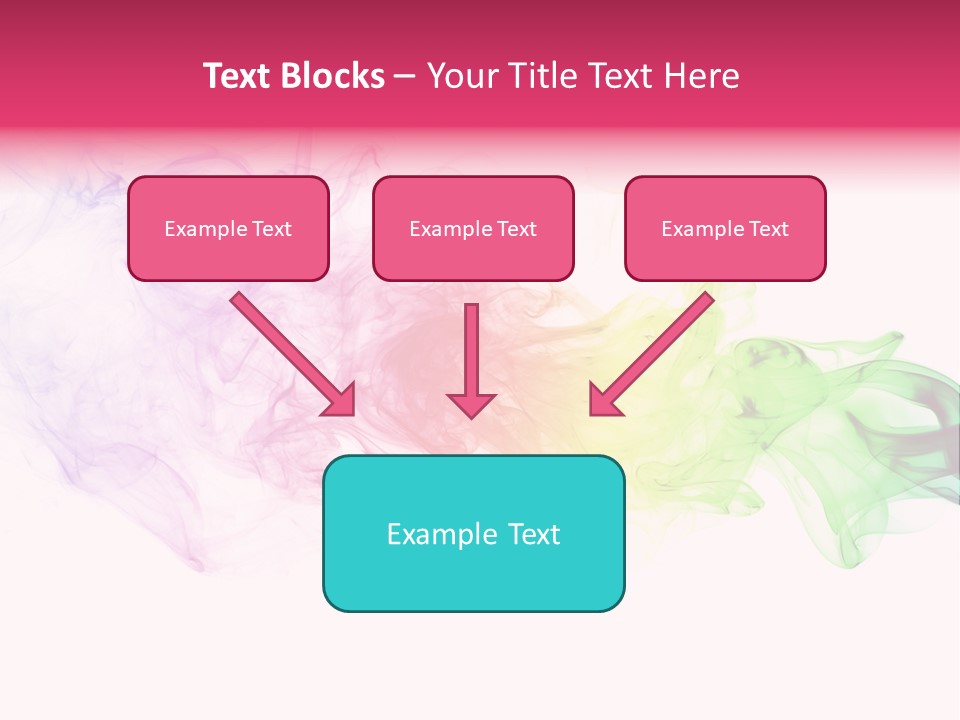 Colorful Rainbow Smoke PowerPoint Template