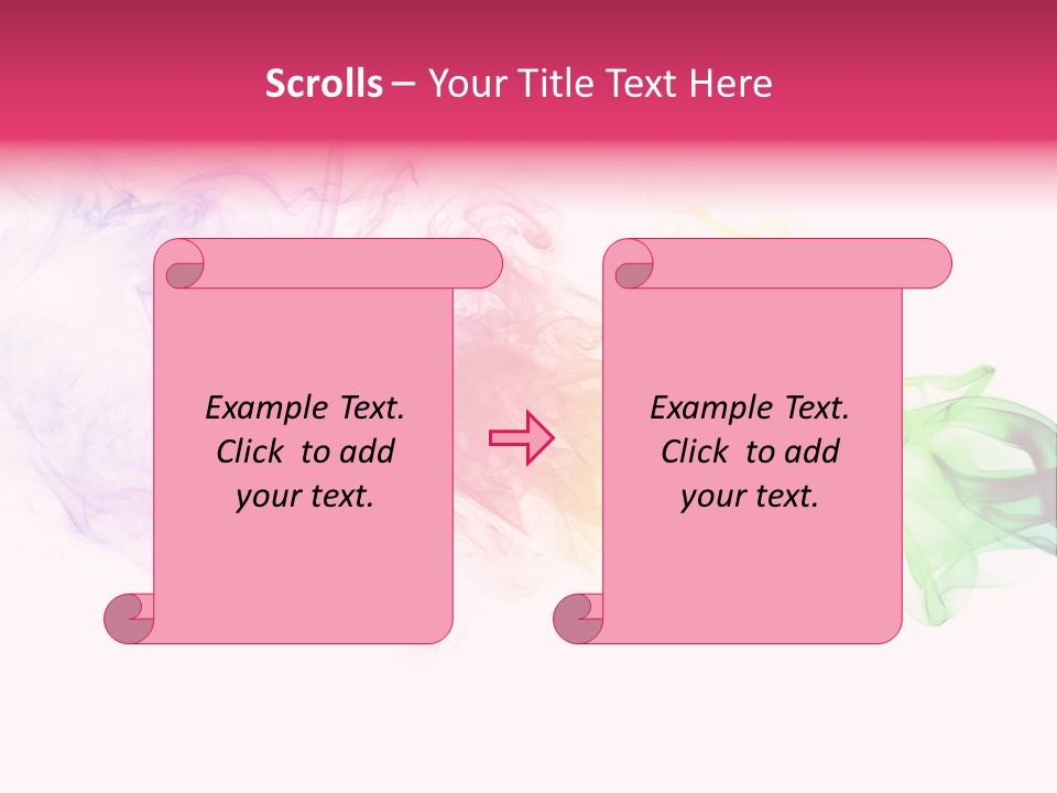 Colorful Rainbow Smoke PowerPoint Template