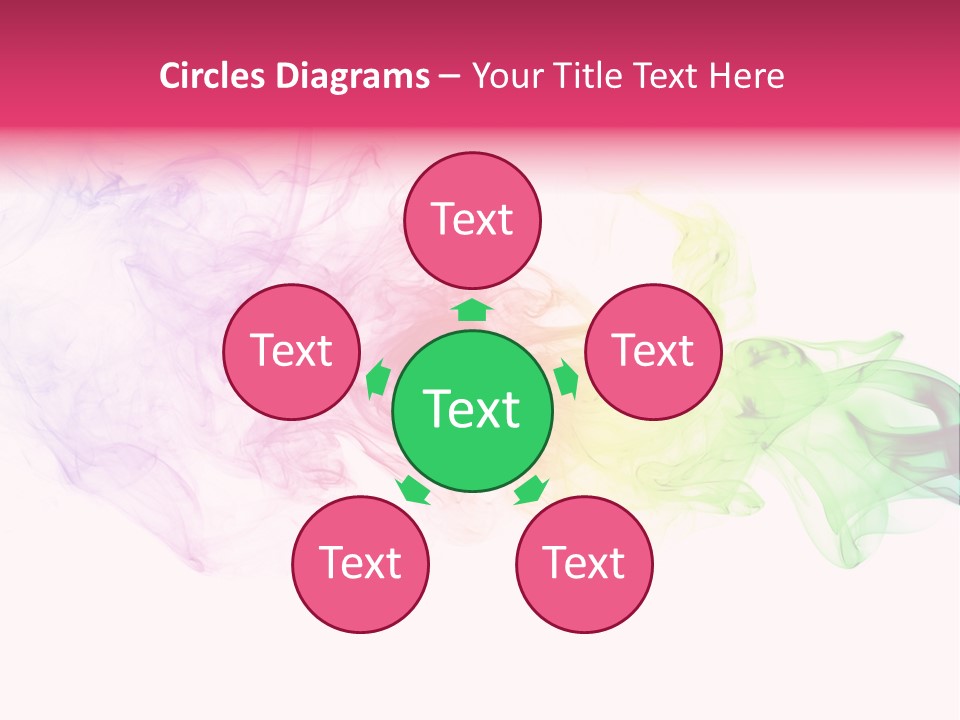 Colorful Rainbow Smoke PowerPoint Template