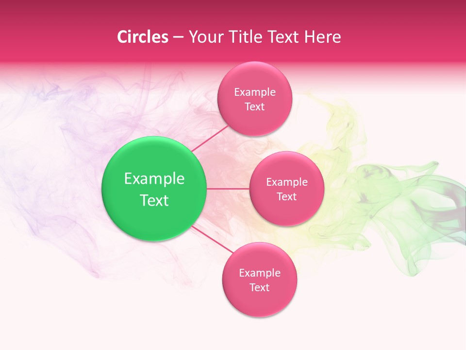 Colorful Rainbow Smoke PowerPoint Template