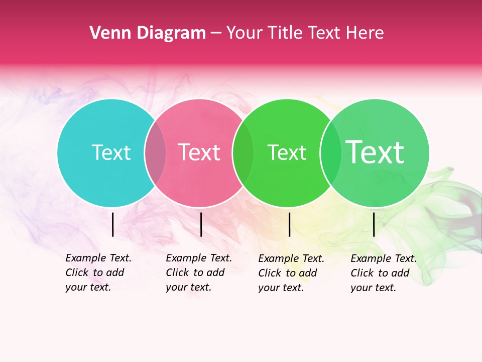 Colorful Rainbow Smoke PowerPoint Template
