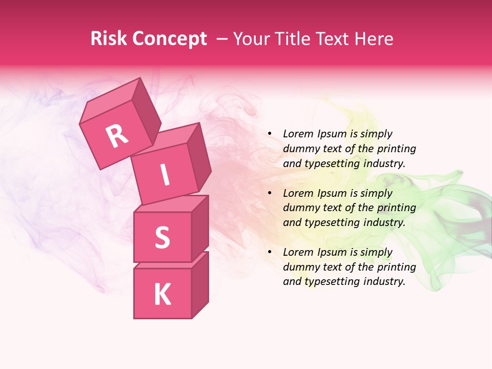 Colorful Rainbow Smoke PowerPoint Template