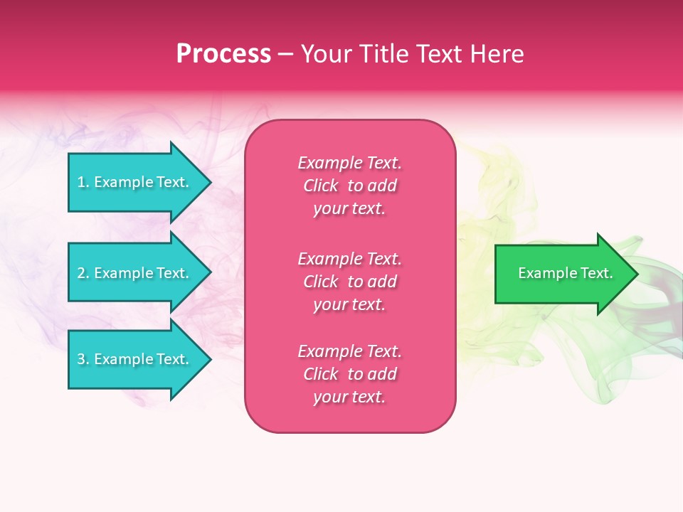 Colorful Rainbow Smoke PowerPoint Template