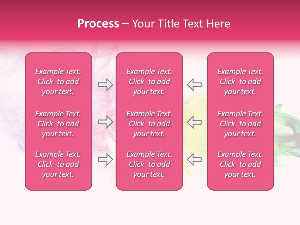 Colorful Rainbow Smoke PowerPoint Template