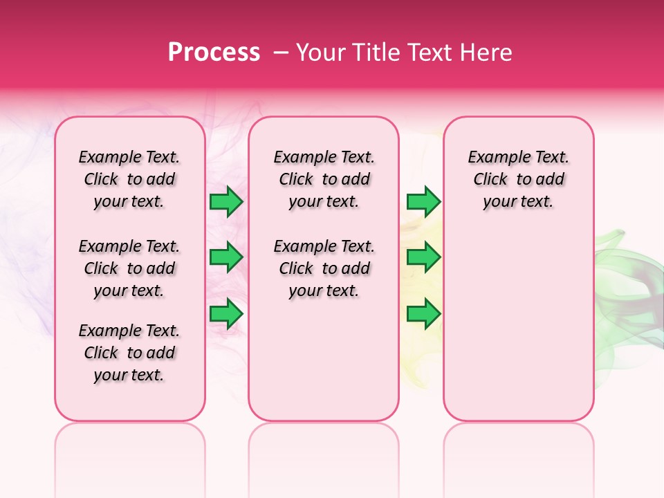Colorful Rainbow Smoke PowerPoint Template