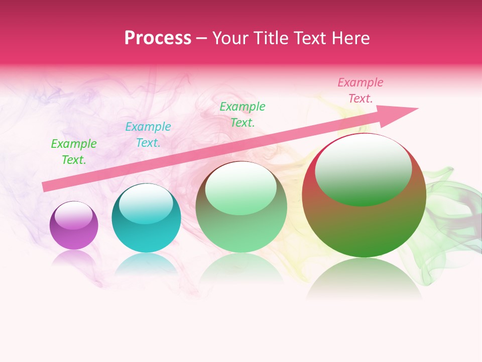 Colorful Rainbow Smoke PowerPoint Template