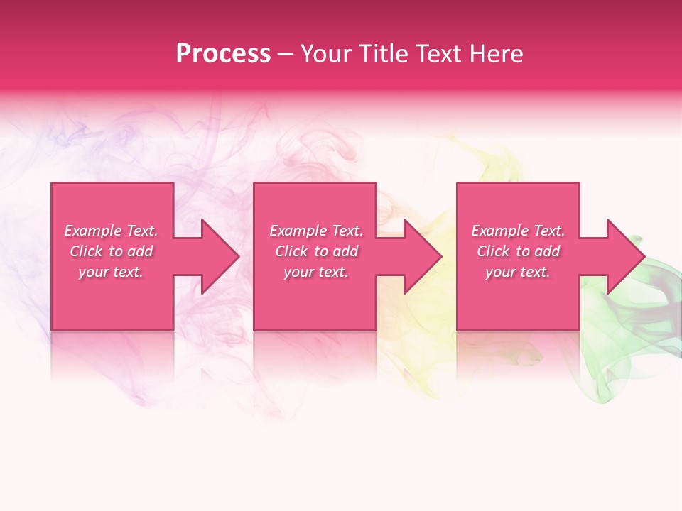 Colorful Rainbow Smoke PowerPoint Template