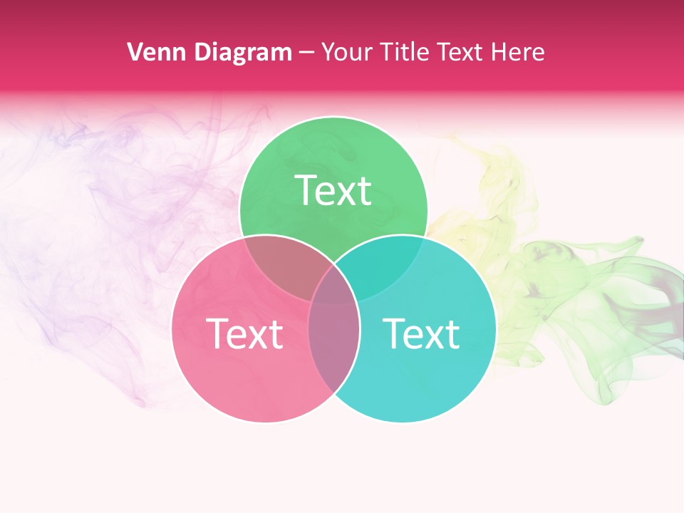 Colorful Rainbow Smoke PowerPoint Template