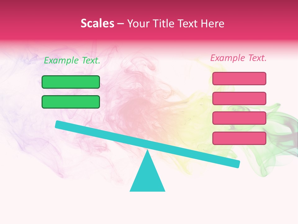 Colorful Rainbow Smoke PowerPoint Template