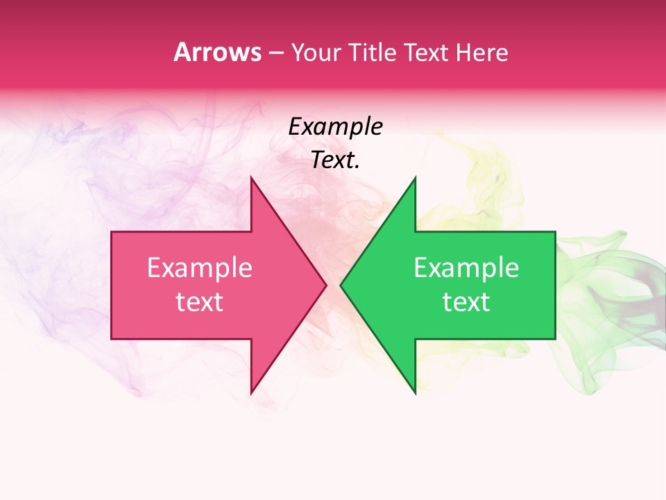 Colorful Rainbow Smoke PowerPoint Template