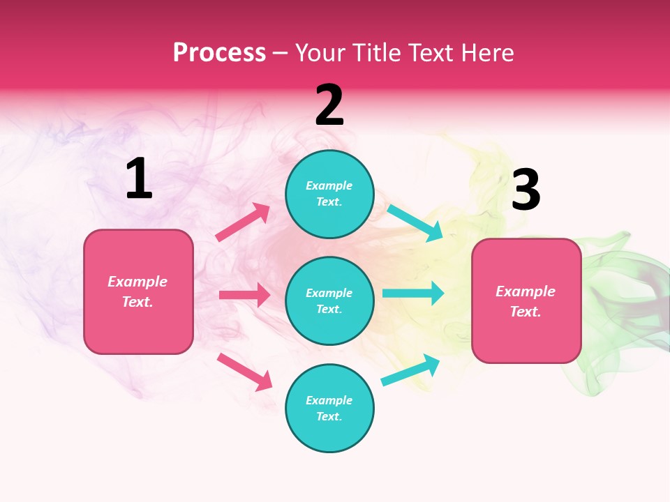 Colorful Rainbow Smoke PowerPoint Template