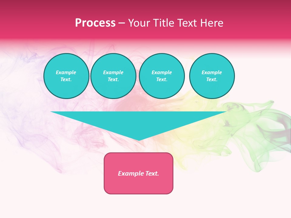 Colorful Rainbow Smoke PowerPoint Template