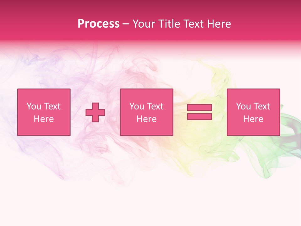 Colorful Rainbow Smoke PowerPoint Template