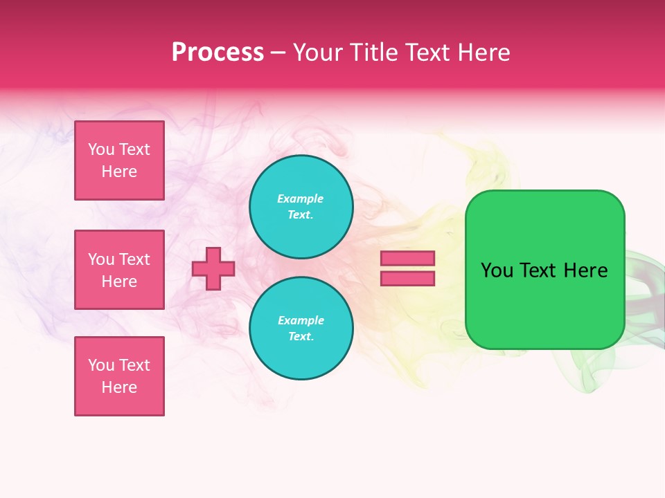 Colorful Rainbow Smoke PowerPoint Template