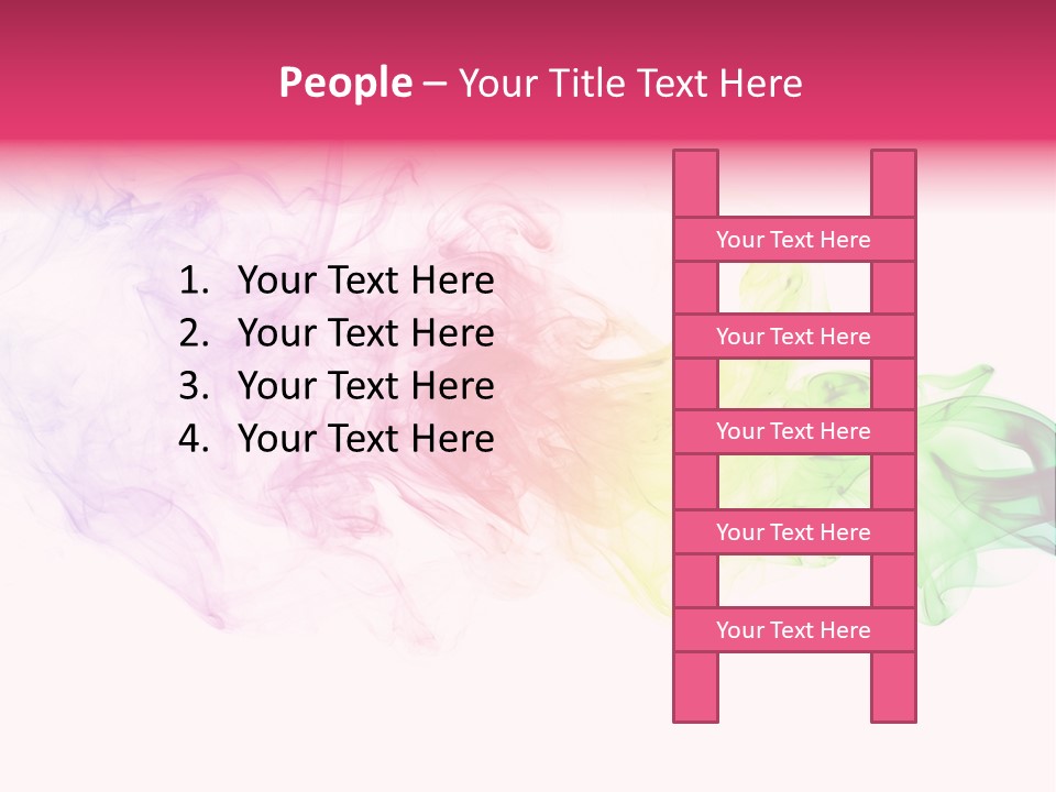 Colorful Rainbow Smoke PowerPoint Template