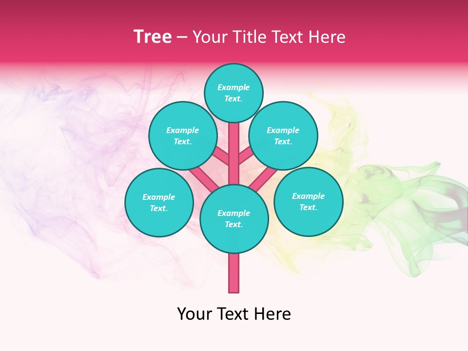 Colorful Rainbow Smoke PowerPoint Template