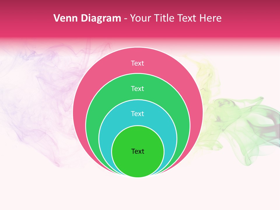 Colorful Rainbow Smoke PowerPoint Template
