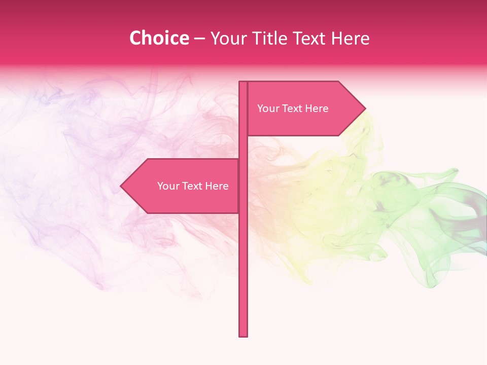 Colorful Rainbow Smoke PowerPoint Template