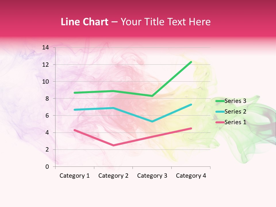 Colorful Rainbow Smoke PowerPoint Template