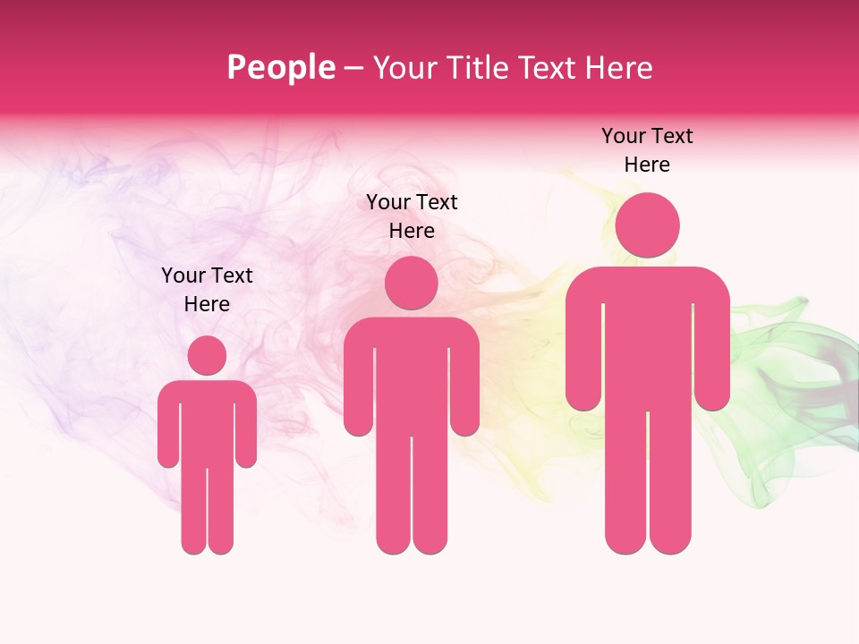 Colorful Rainbow Smoke PowerPoint Template