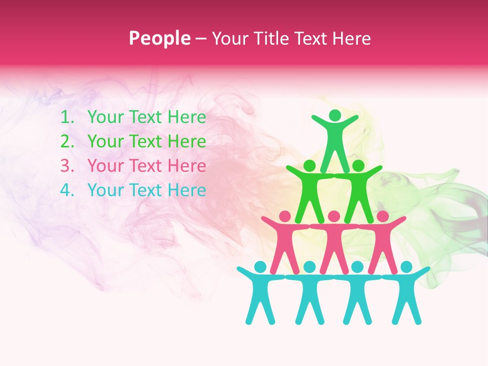 Colorful Rainbow Smoke PowerPoint Template