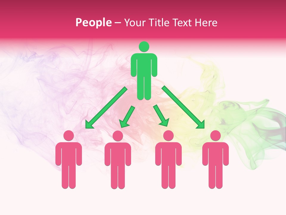 Colorful Rainbow Smoke PowerPoint Template