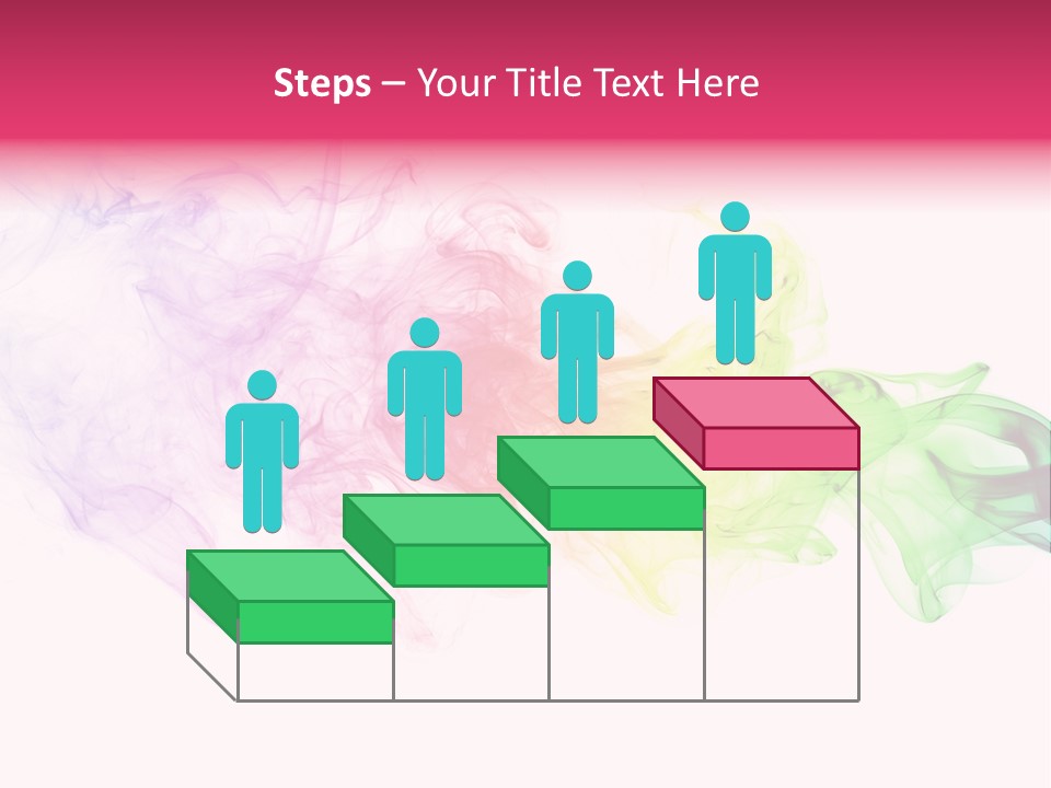 Colorful Rainbow Smoke PowerPoint Template