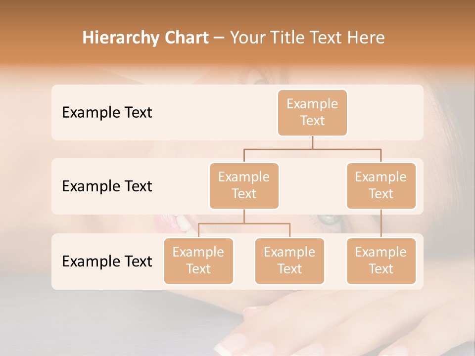 Beautiful Clean Cosmetics Woman Close Up Portrait Over White PowerPoint Template