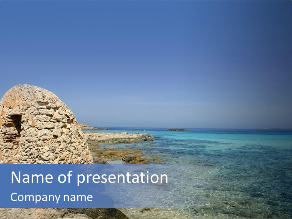 Formentera Island Near Ibiza In Mediterranean Spain Summer PowerPoint Template