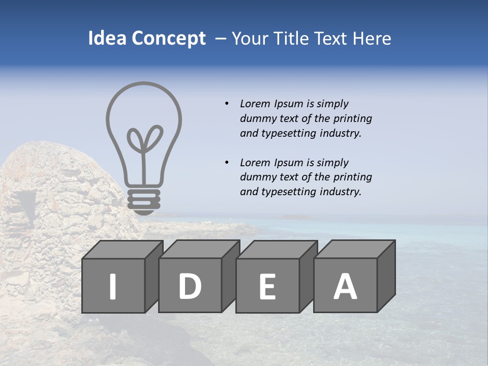 Formentera Island Near Ibiza In Mediterranean Spain Summer PowerPoint Template