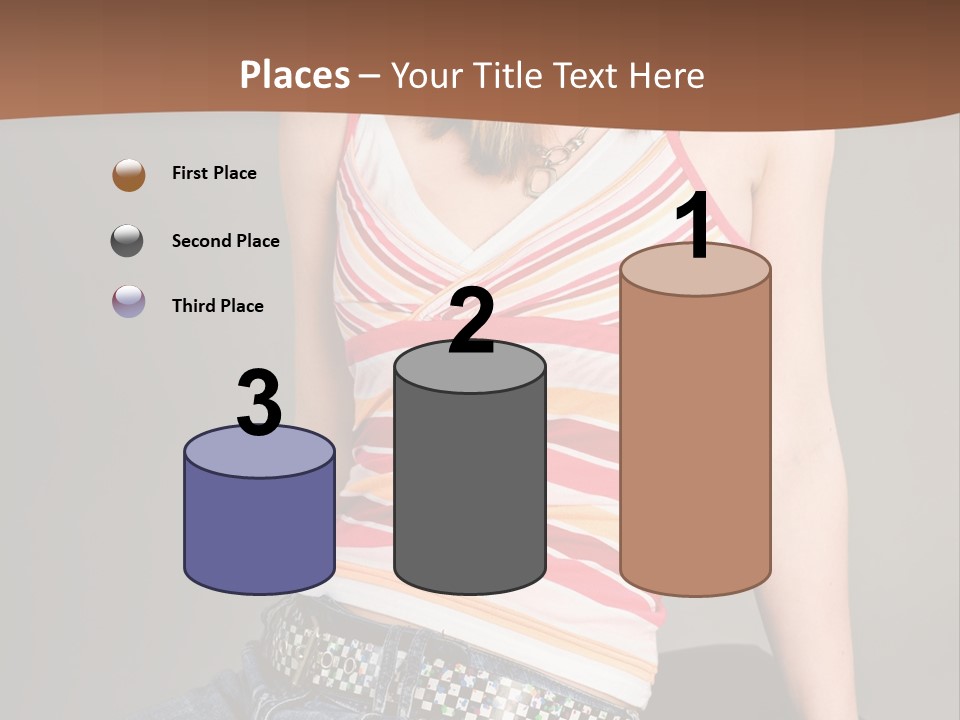 Relaxing In Studio Teen Girl PowerPoint Template