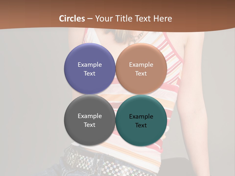 Relaxing In Studio Teen Girl PowerPoint Template