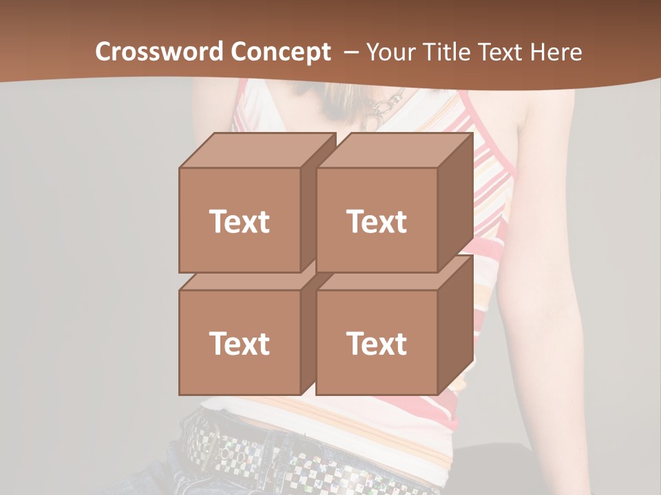 Relaxing In Studio Teen Girl PowerPoint Template