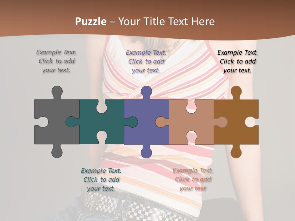 Relaxing In Studio Teen Girl PowerPoint Template