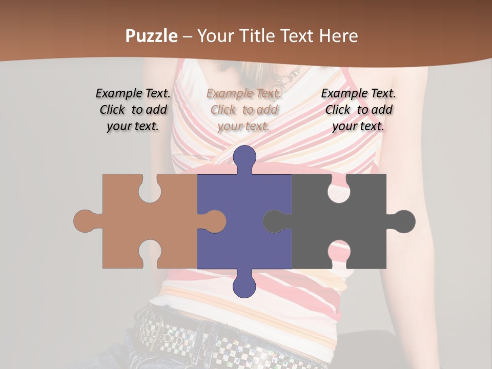 Relaxing In Studio Teen Girl PowerPoint Template