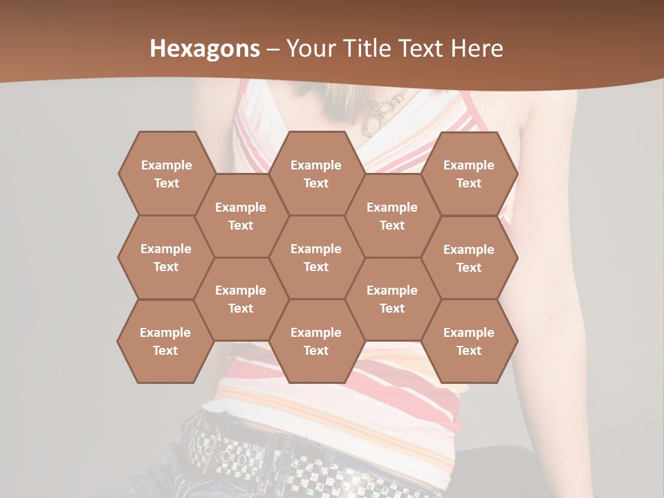 Relaxing In Studio Teen Girl PowerPoint Template