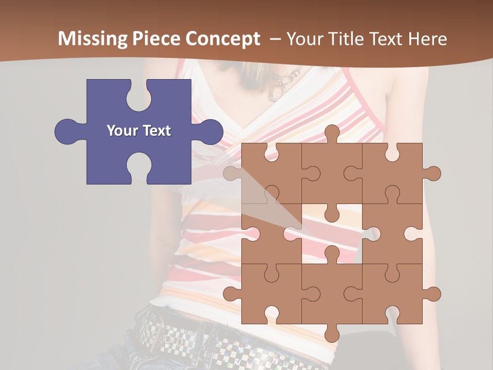 Relaxing In Studio Teen Girl PowerPoint Template