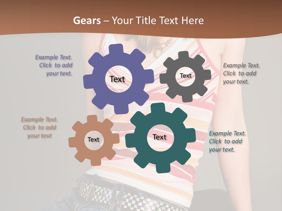 Relaxing In Studio Teen Girl PowerPoint Template