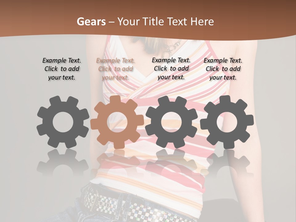 Relaxing In Studio Teen Girl PowerPoint Template