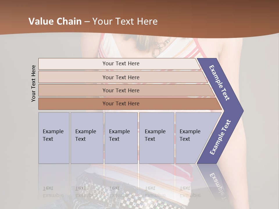 Relaxing In Studio Teen Girl PowerPoint Template